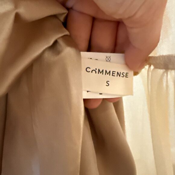 Commense Semi-Sheer Embroidered Bustier Tiered Dress - Picture 4 of 4